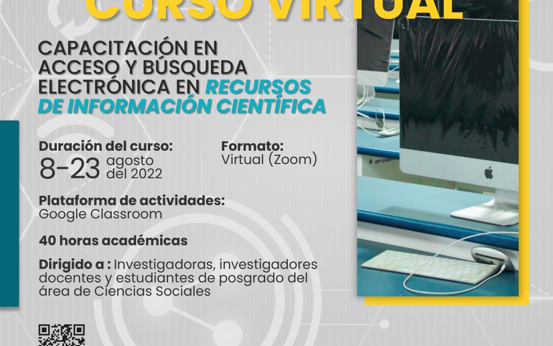 Curso virtual: Capacitación en acceso y búsqueda electrónica en recursos de información científica