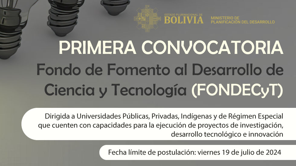 FONDO DE FOMENTO AL DESARROLLO DE CIENCIA Y TECNOLOGÍA – FONDECYT PRIMERA CONVOCATORIA